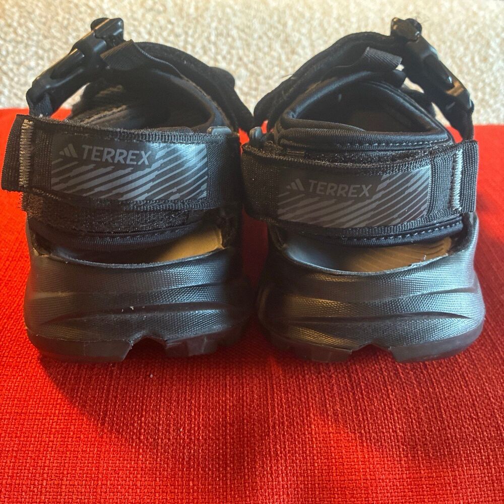 Adidas Terrex Hydroterra AT Sandals Core Black Gray  Men Size 6 - Picture 3 of 9